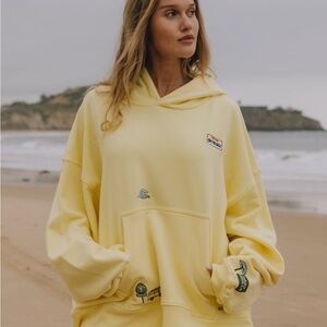 Daily Drills Light Yellow Graphic Hoodie
